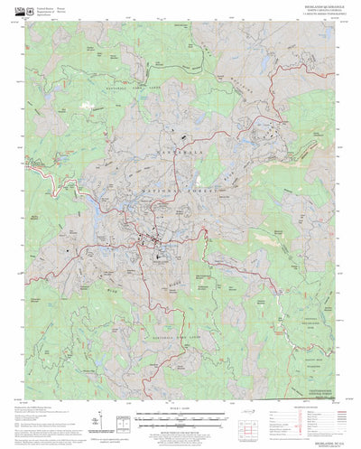 US Forest Service - Topo Highlands, NC - GA FSTopo Legacy digital map
