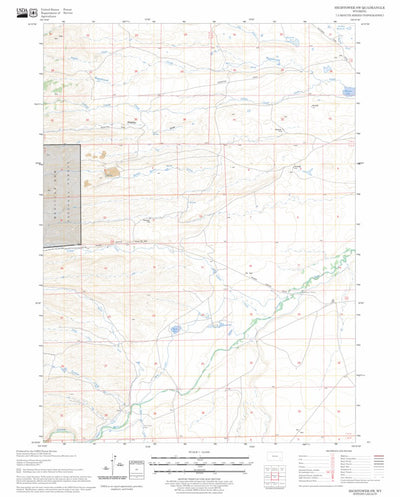 US Forest Service - Topo Hightower SW, WY FSTopo Legacy digital map