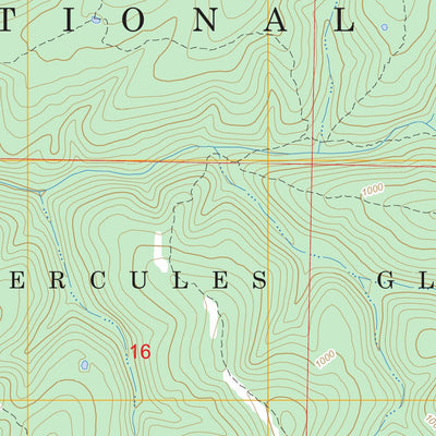 US Forest Service - Topo Hilda, MO FSTopo Legacy digital map