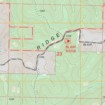 US Forest Service - Topo Hilda, MO FSTopo Legacy digital map
