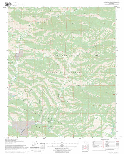 US Forest Service - Topo Hildreth Peak, CA FSTopo Legacy digital map