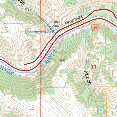 US Forest Service - Topo Hilgard, OR FSTopo Legacy digital map