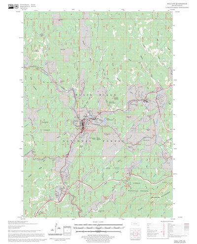 US Forest Service - Topo Hill City, SD FSTopo Legacy digital map