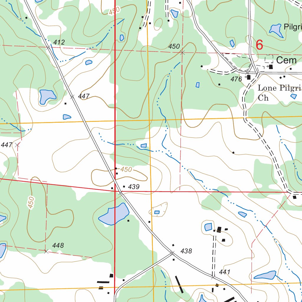 Hillsboro, MS FSTopo Legacy Map by US Forest Service - Topo | Avenza Maps