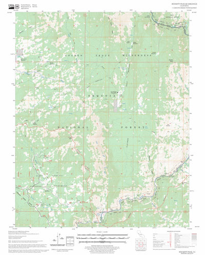 US Forest Service - Topo Hockett Peak, CA FSTopo Legacy digital map