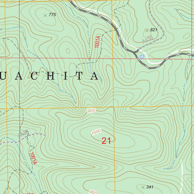 US Forest Service - Topo Hodgen, OK FSTopo Legacy digital map