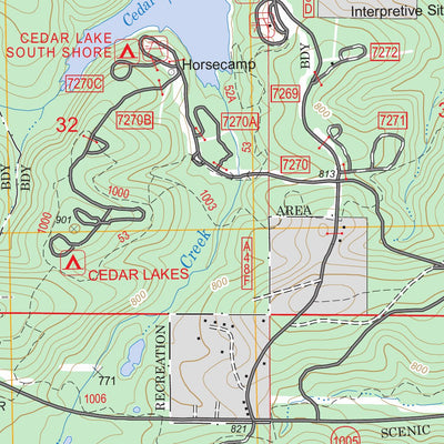 US Forest Service - Topo Hodgen, OK FSTopo Legacy digital map