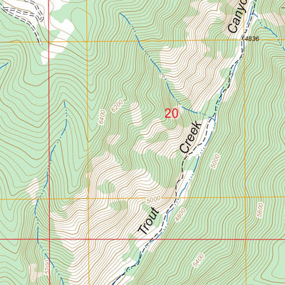 US Forest Service - Topo Hogback Mountain, MT FSTopo Legacy digital map