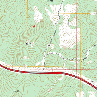 US Forest Service - Topo Hollins, AL FSTopo Legacy digital map