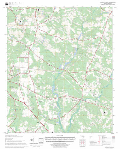 US Forest Service - Topo Hollow Creek, SC FSTopo Legacy digital map