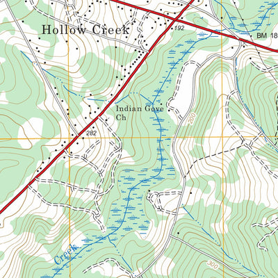 US Forest Service - Topo Hollow Creek, SC FSTopo Legacy digital map