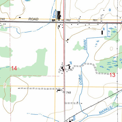 US Forest Service - Topo Holton, MI FSTopo Legacy digital map
