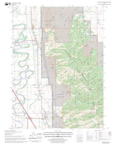 US Forest Service - Topo Honeyville, UT FSTopo Legacy digital map