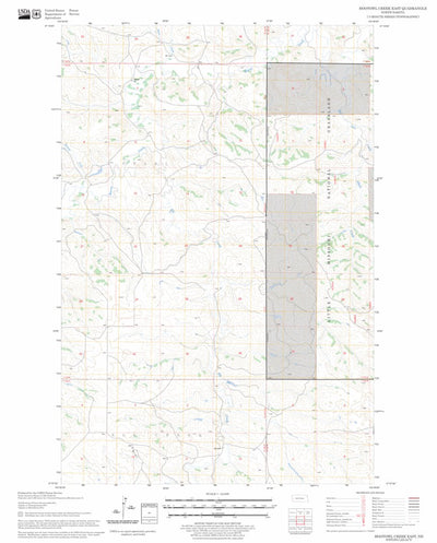 US Forest Service - Topo Hootowl Creek East, ND FSTopo Legacy digital map