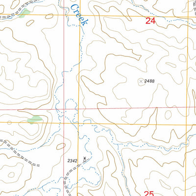 US Forest Service - Topo Hootowl Creek East, ND FSTopo Legacy digital map