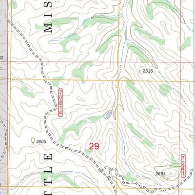 US Forest Service - Topo Hootowl Creek East, ND FSTopo Legacy digital map