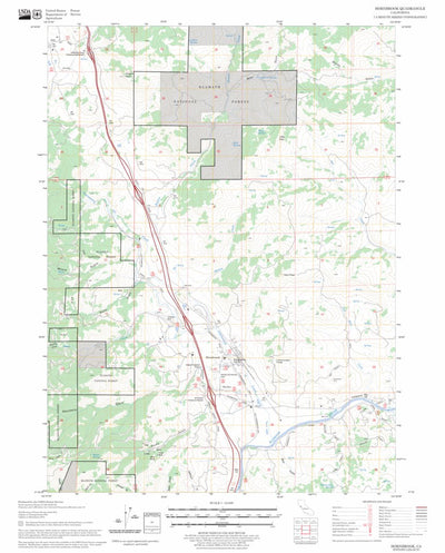 US Forest Service - Topo Hornbrook, CA FSTopo Legacy digital map