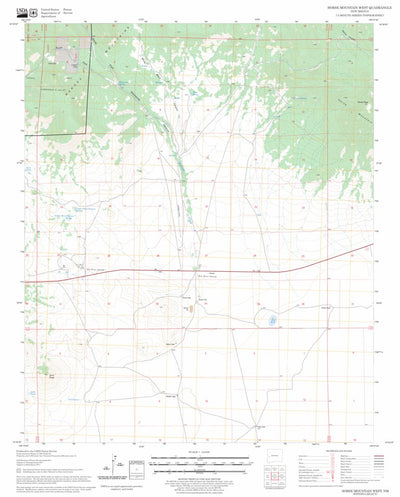 US Forest Service - Topo Horse Mountain West, NM FSTopo Legacy digital map