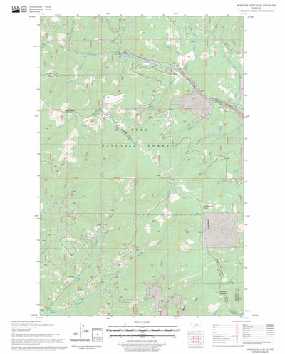 US Forest Service - Topo Horsehead Peak, MT FSTopo Legacy digital map