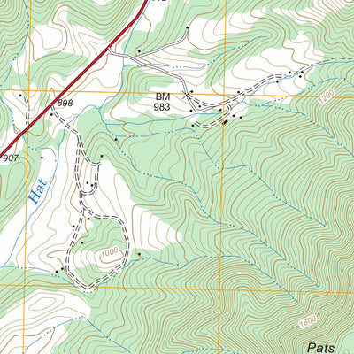 US Forest Service - Topo Horseshoe Mountain, VA FSTopo Legacy digital map