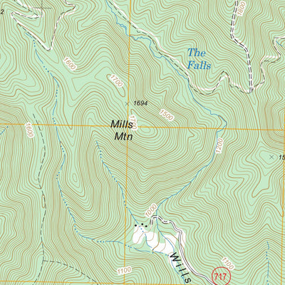 US Forest Service - Topo Horseshoe Mountain, VA FSTopo Legacy digital map