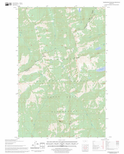 US Forest Service - Topo Horseshoe Peak, MT FSTopo Legacy digital map
