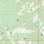 US Forest Service - Topo Horseshoe Peak, MT FSTopo Legacy digital map