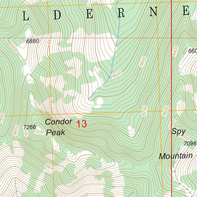 US Forest Service - Topo Horseshoe Peak, MT FSTopo Legacy digital map