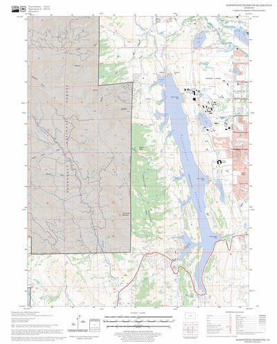 US Forest Service - Topo Horsetooth Reservoir, CO FSTopo Legacy digital map