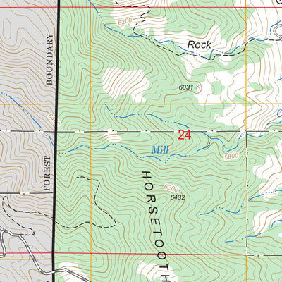 US Forest Service - Topo Horsetooth Reservoir, CO FSTopo Legacy digital map