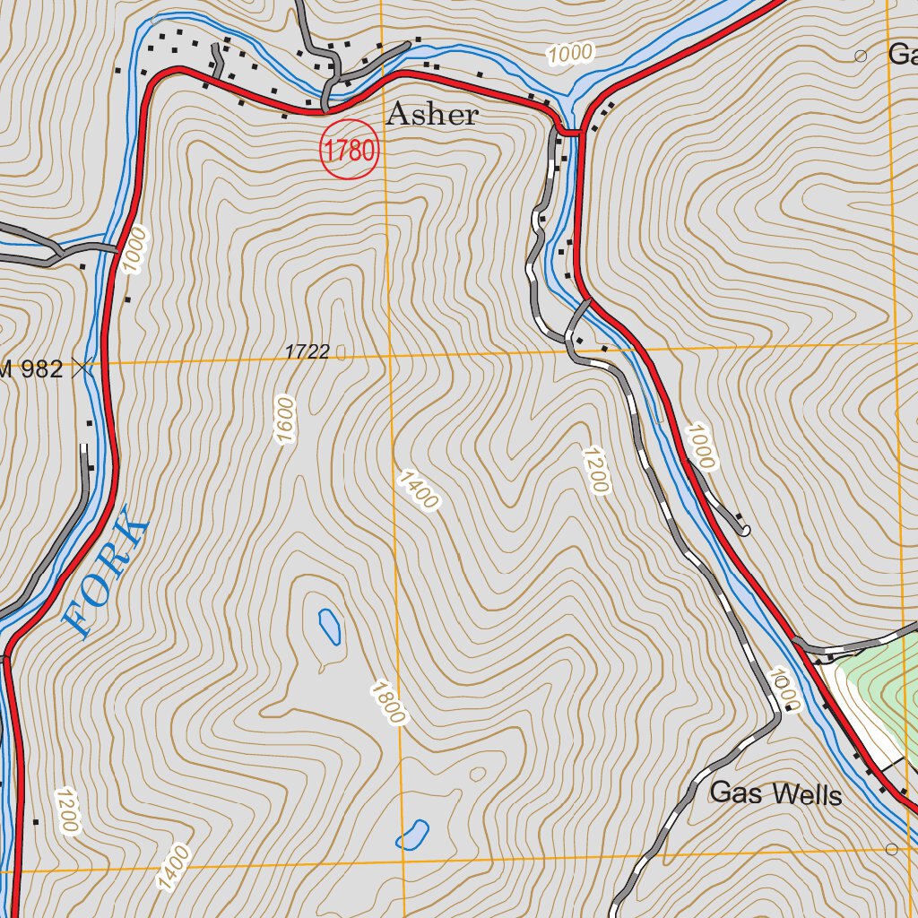 Hoskinston, KY FSTopo Legacy Map by US Forest Service - Topo | Avenza Maps