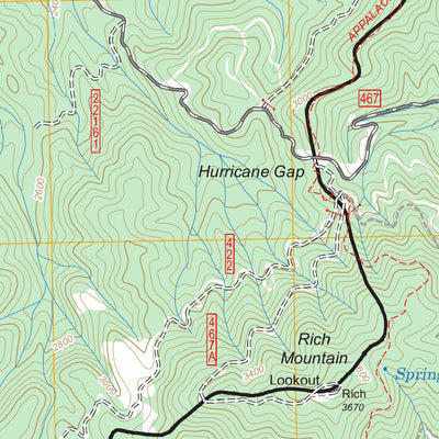 US Forest Service - Topo Hot Springs, NC - TN FSTopo Legacy digital map
