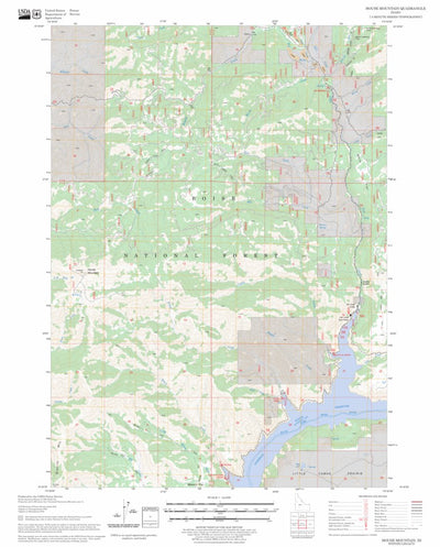 US Forest Service - Topo House Mountain, ID FSTopo Legacy digital map