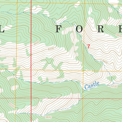 US Forest Service - Topo House Mountain, ID FSTopo Legacy digital map