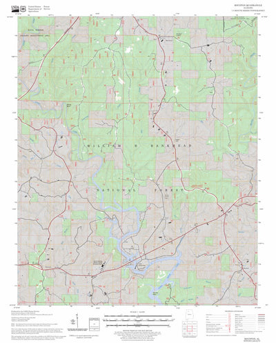 US Forest Service - Topo Houston, AL FSTopo Legacy digital map