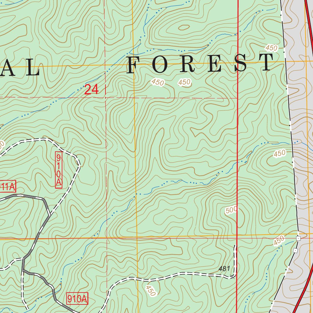 Houston East, MS FSTopo Legacy Map by US Forest Service - Topo | Avenza ...