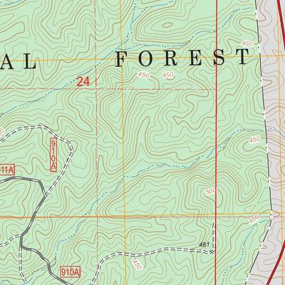 US Forest Service - Topo Houston East, MS FSTopo Legacy digital map