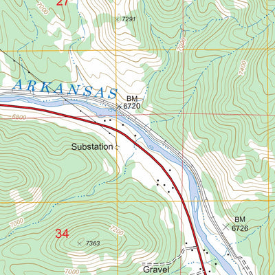 US Forest Service - Topo Howard, CO FSTopo Legacy digital map