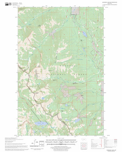US Forest Service - Topo Howard Lake, MT FSTopo Legacy digital map
