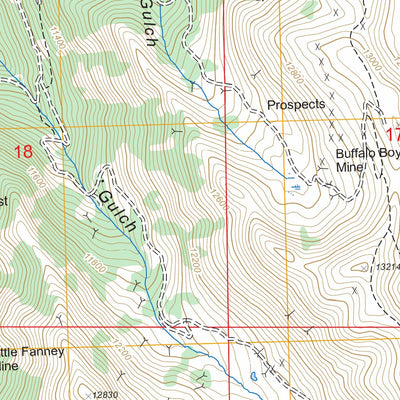 US Forest Service - Topo Howardsville, CO FSTopo Legacy digital map