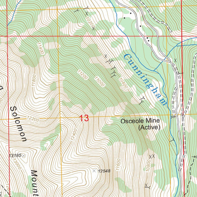 US Forest Service - Topo Howardsville, CO FSTopo Legacy digital map