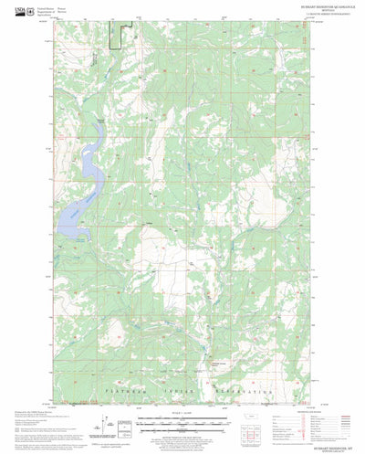 US Forest Service - Topo Hubbart Reservoir, MT FSTopo Legacy digital map