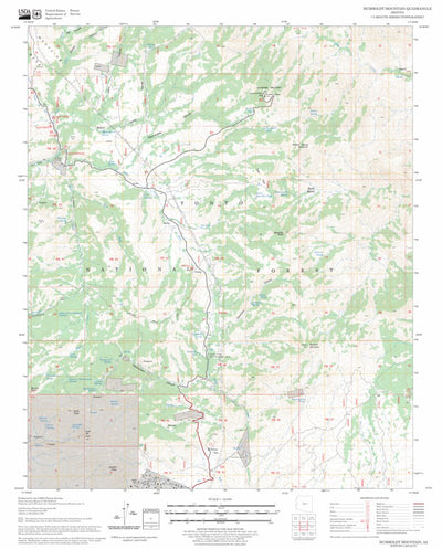 US Forest Service - Topo Humboldt Mountain, AZ FSTopo Legacy digital map