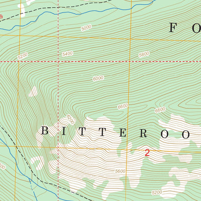 US Forest Service - Topo Hunter Peak, ID - MT FSTopo Legacy digital map