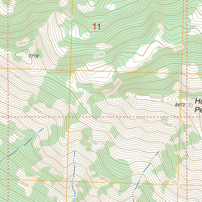 US Forest Service - Topo Hunter Peak, ID - MT FSTopo Legacy digital map