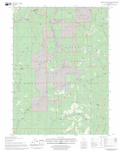 US Forest Service - Topo Hurdygurdy Butte, CA FSTopo Legacy digital map