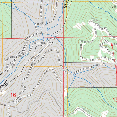 US Forest Service - Topo Hurdygurdy Butte, CA FSTopo Legacy digital map