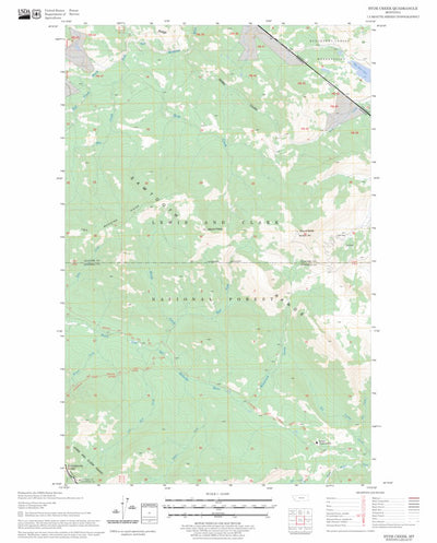 US Forest Service - Topo Hyde Creek, MT FSTopo Legacy digital map