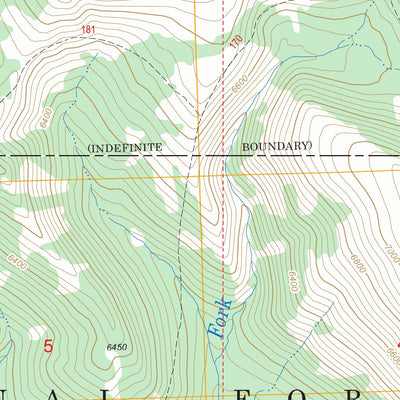 US Forest Service - Topo Hyde Creek, MT FSTopo Legacy digital map
