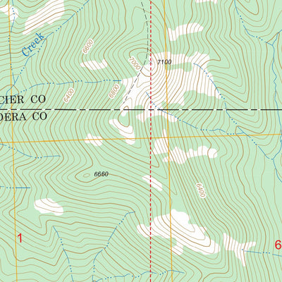 US Forest Service - Topo Hyde Creek, MT FSTopo Legacy digital map